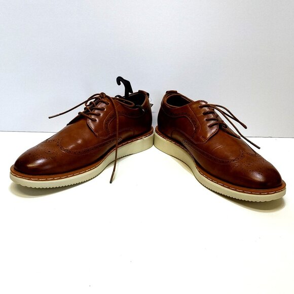 George Jonaah Wingtip Oxford Dress Shoes Size 9 Memory Insole True To Size Fit - Picture 3 of 9